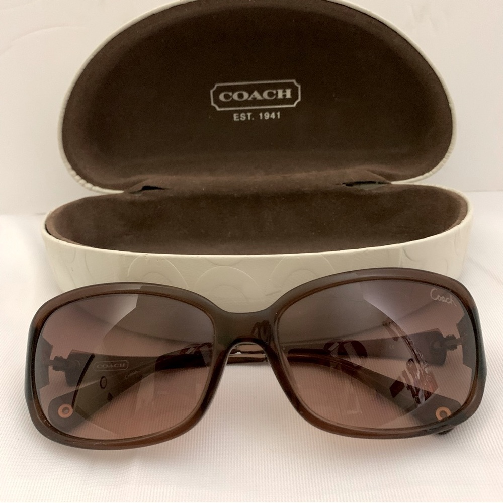 Coach Designer Sunglasses With Case (s2005) Brown